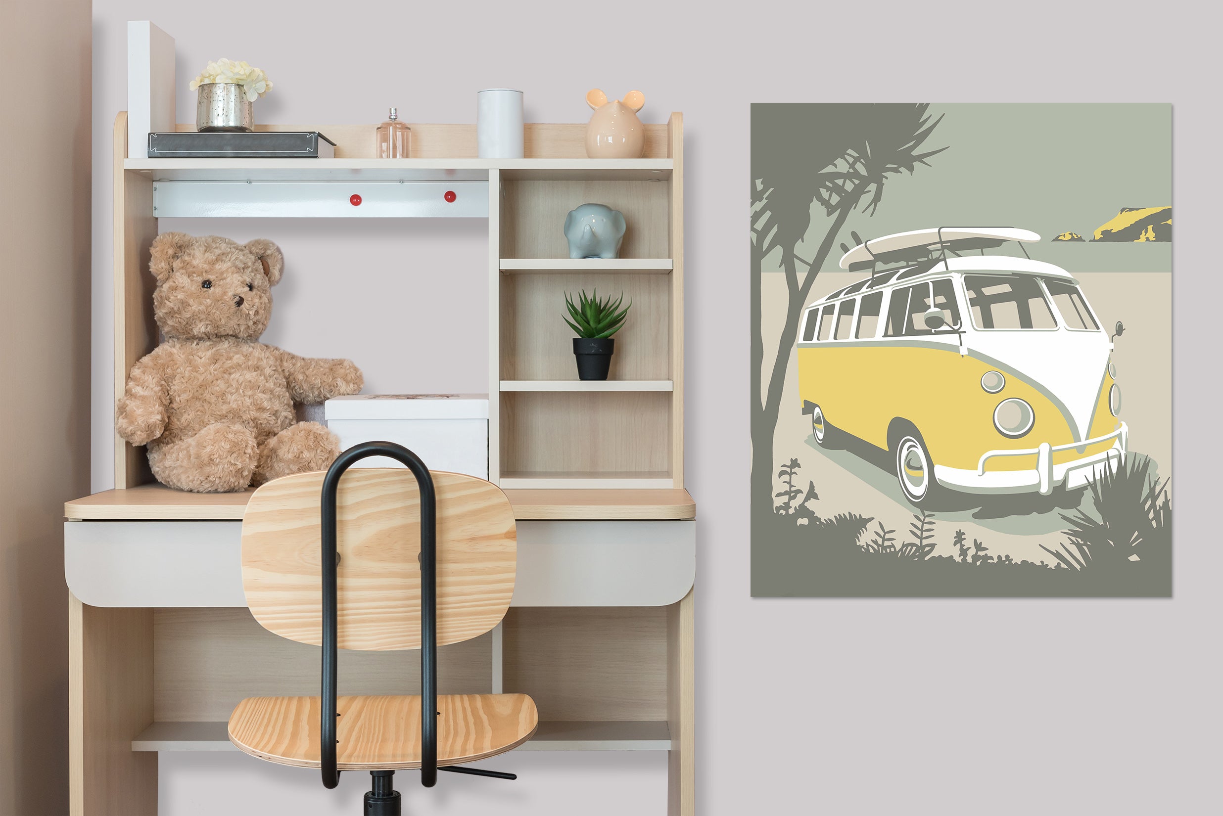 3D Polzeath Camper 045 Steve Read Wall Sticker