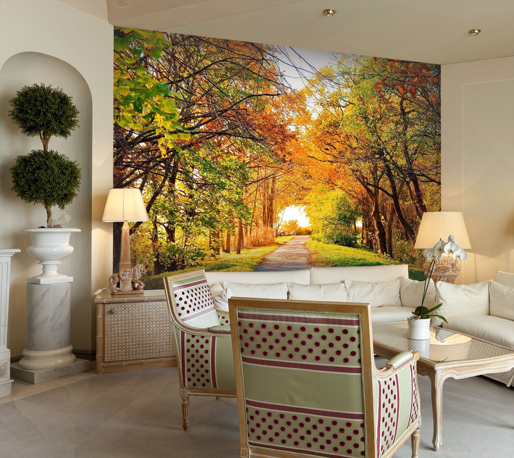3D Maple Leaf Sunshine 43 Wall Murals Wallpaper AJ Wallpaper 2
