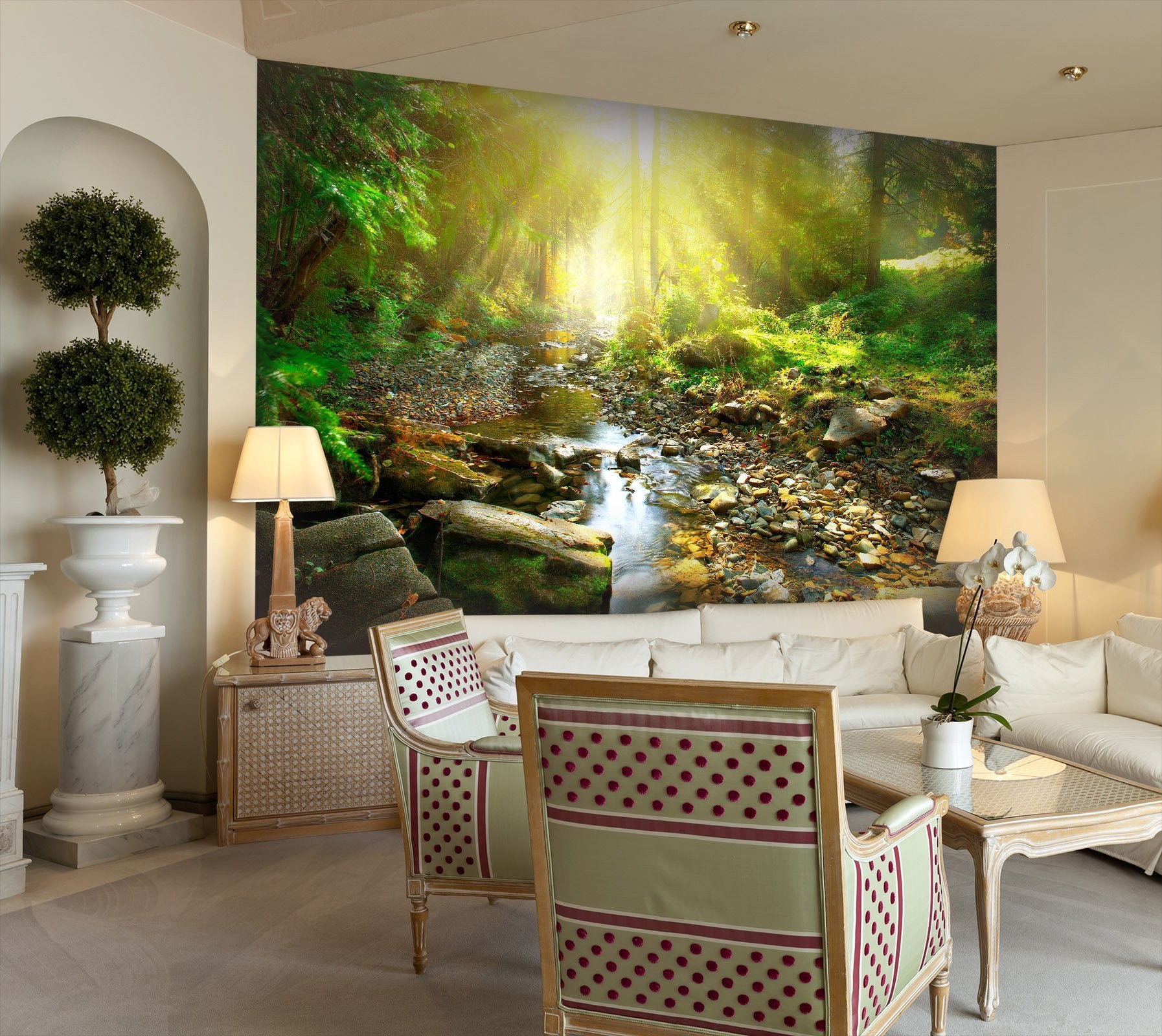 3D Sunshine in the forest 23 Wall Murals Wallpaper AJ Wallpaper