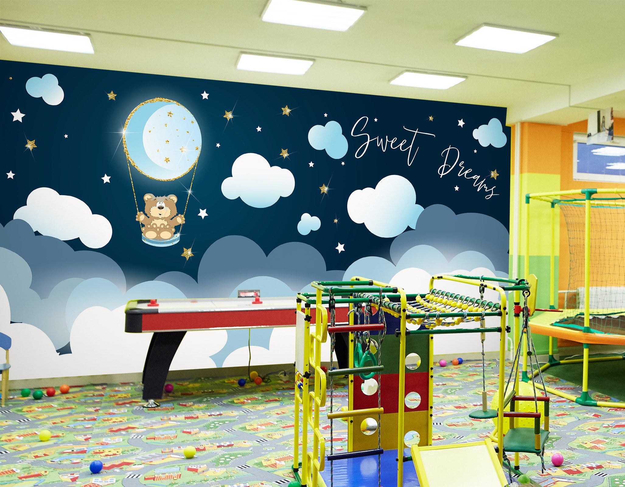3D Starry Sky Clouds 1425 Indoor Play Centres Wall Murals