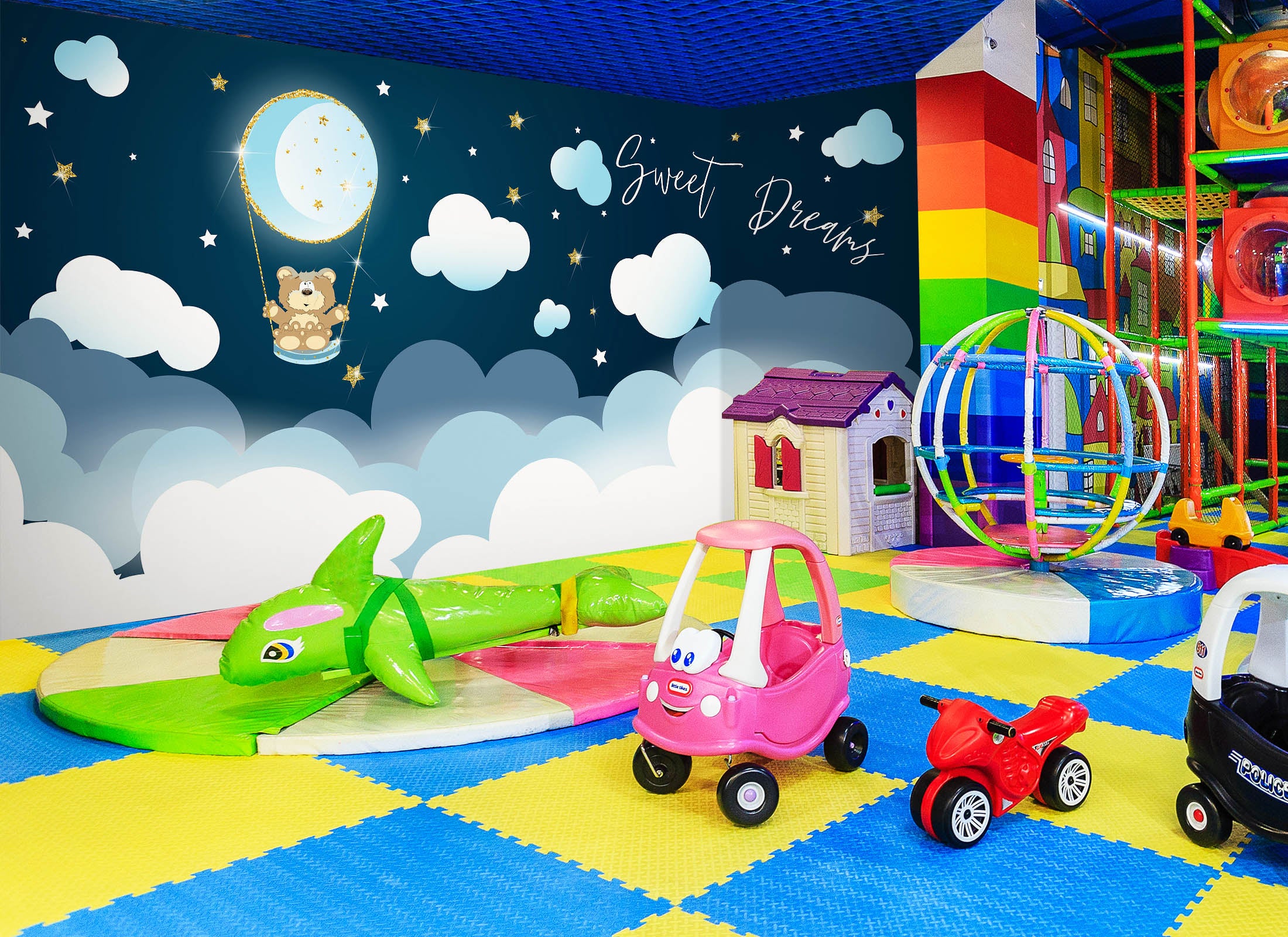 3D Starry Sky Clouds 1425 Indoor Play Centres Wall Murals