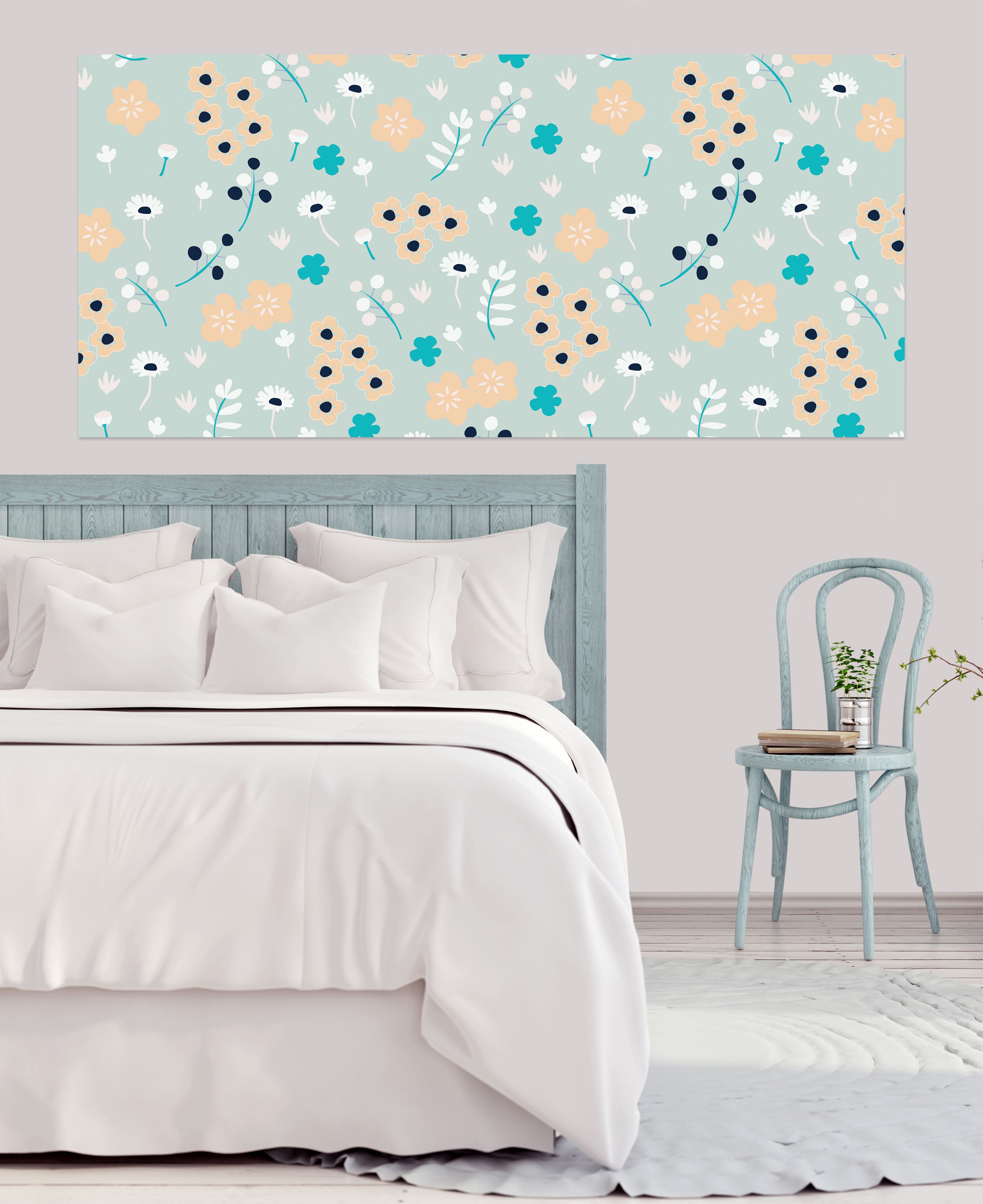 3D Flower Pattern 006 Jillian Helvey Wall Sticker