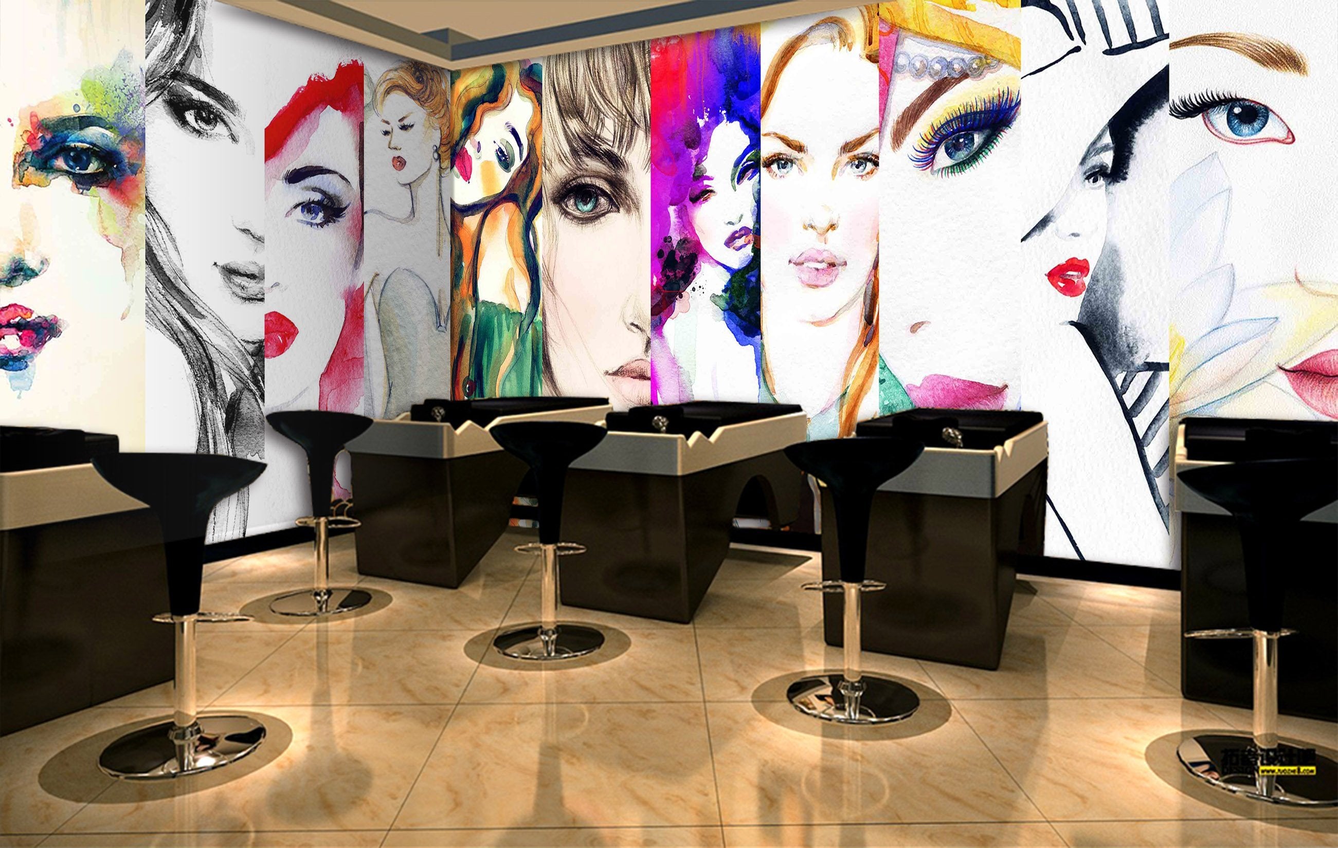 3D Half Face Eyes 634 Wallpaper AJ Wallpaper