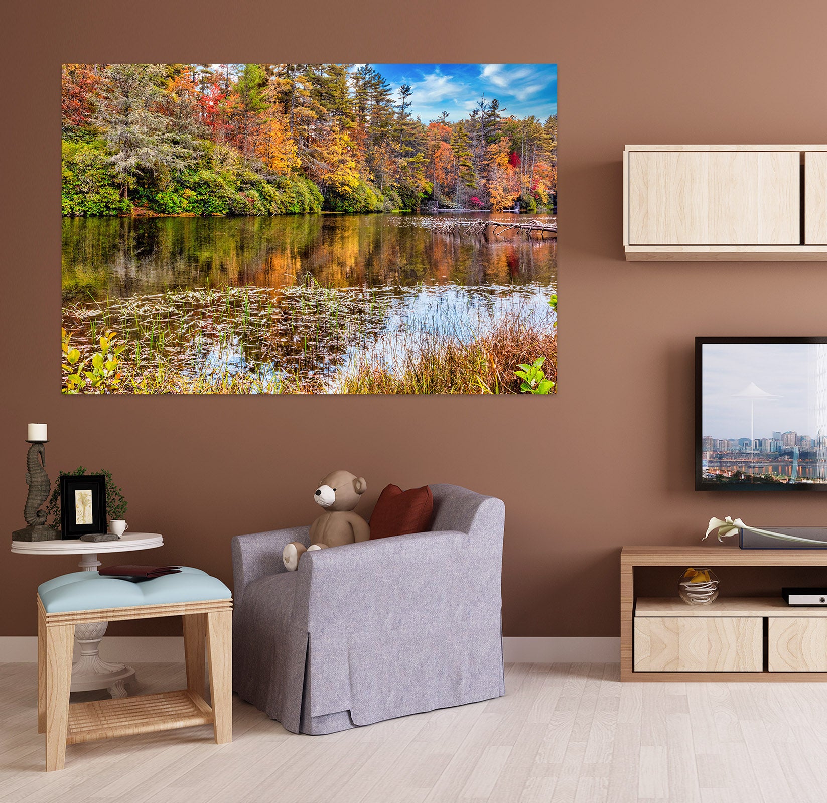 3D Forest River 4048 Beth Sheridan Wall Sticker