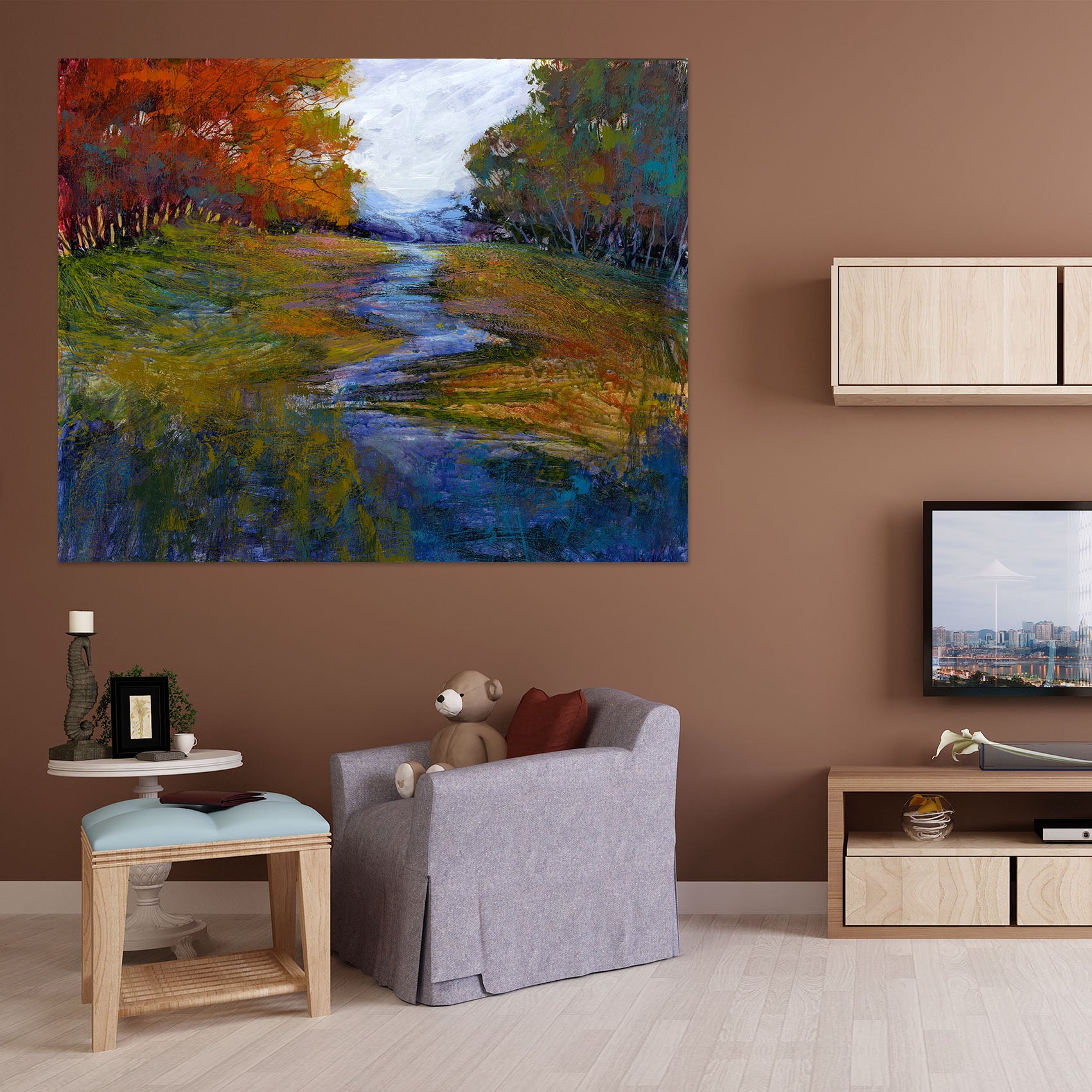 3D Clear Stream 045 Michael Tienhaara Wall Sticker