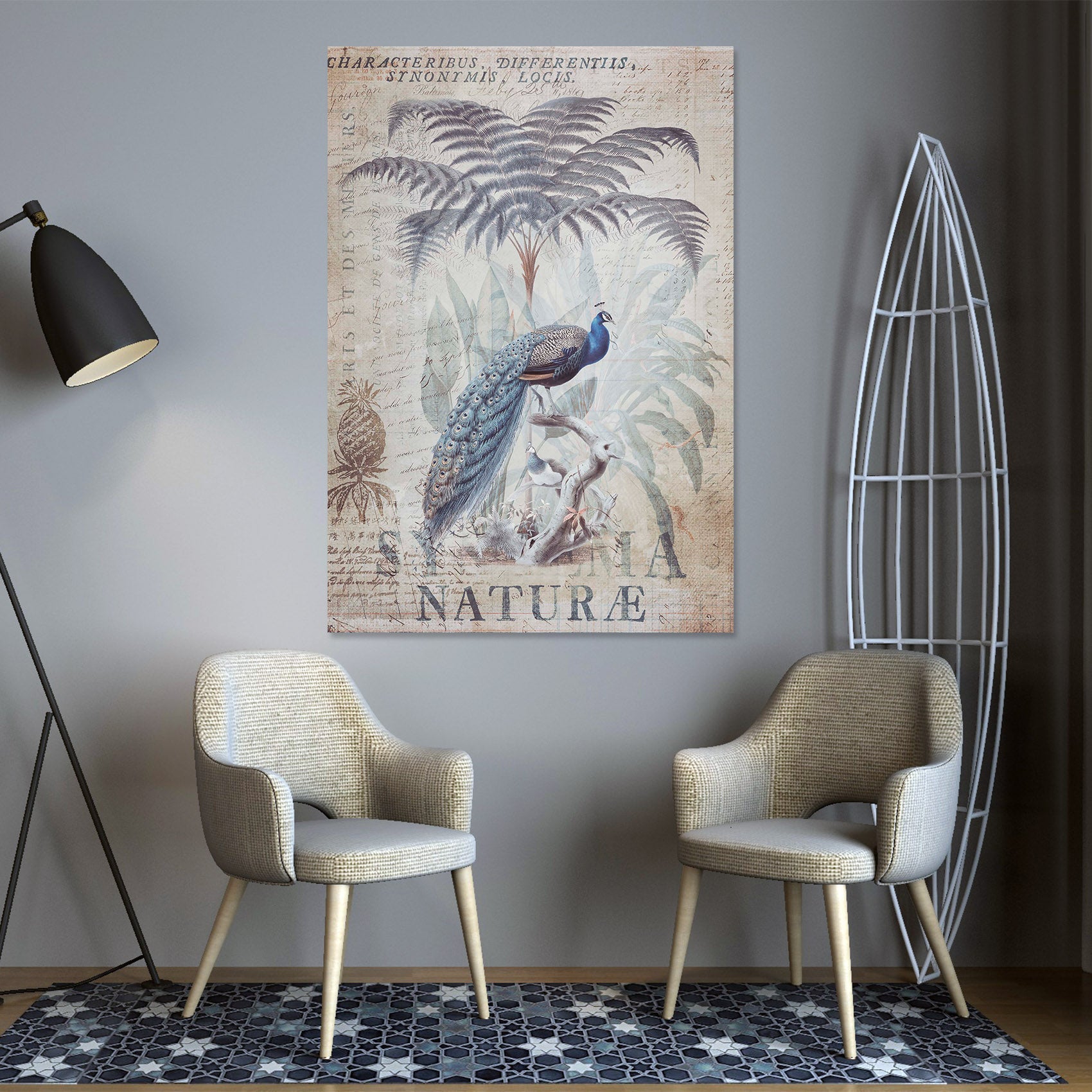 3D Coconut Peacock 1030 Andrea haase Wall Sticker