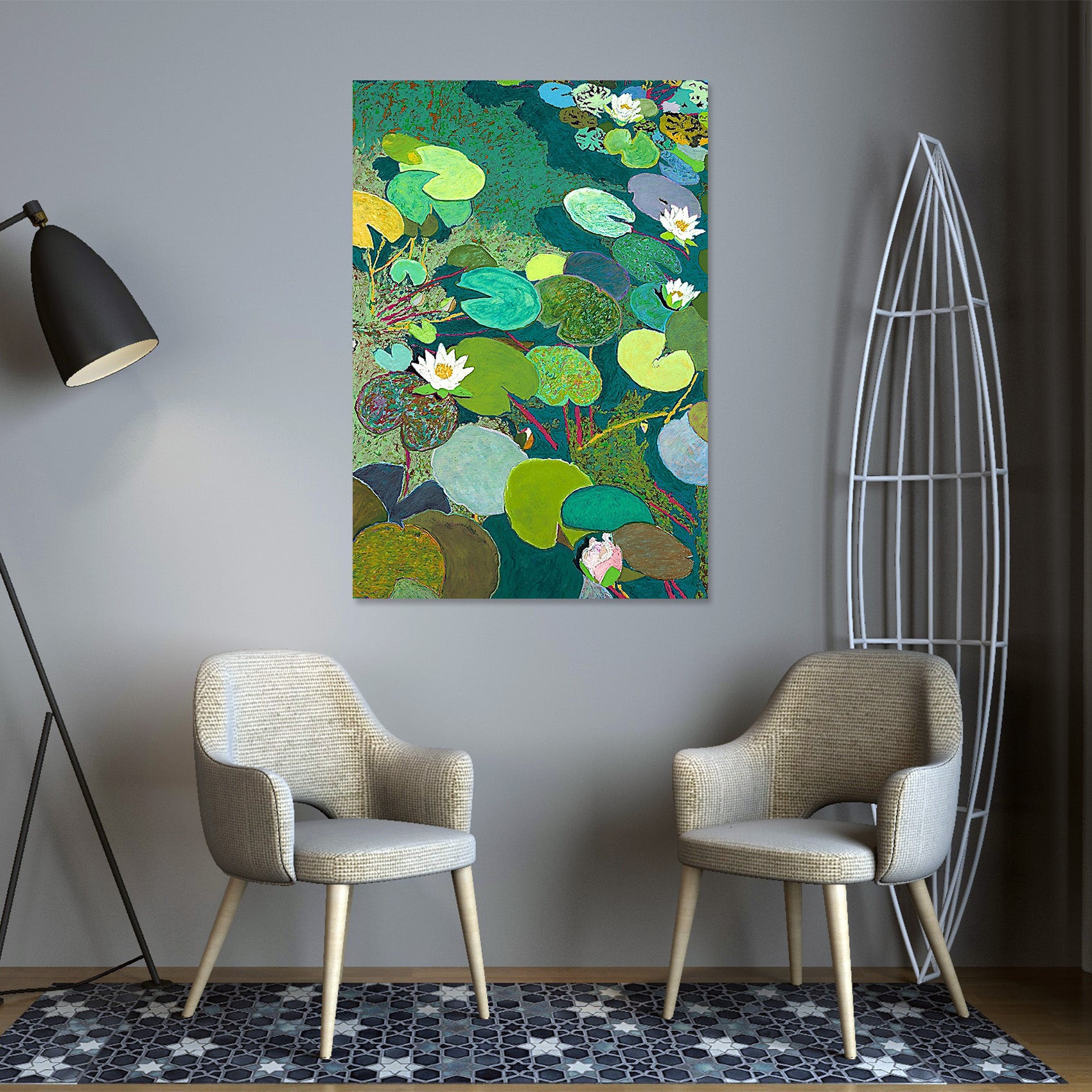 3D Lazy Pond 282 Allan P. Friedlander Wall Sticker