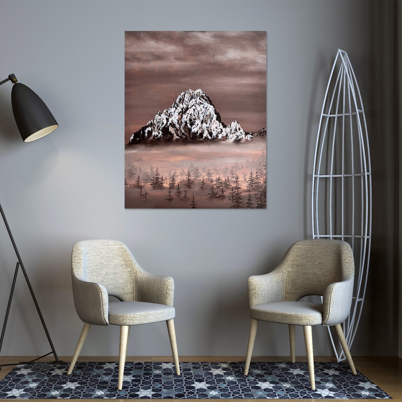 3D Snow Mountain 10076 Marina Zotova Wall Sticker