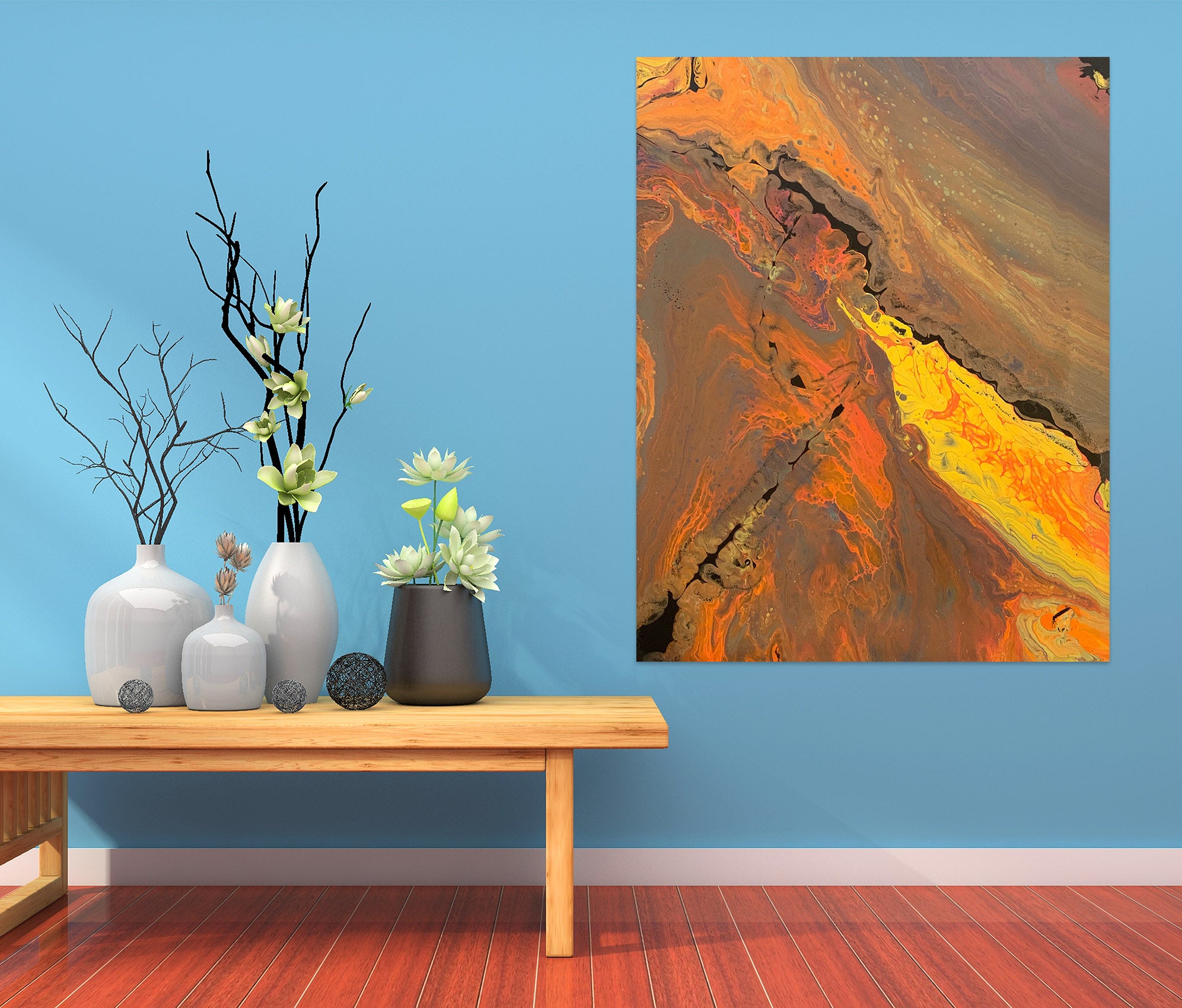 3D Gold Texture 8167 Valerie Latrice Wall Sticker