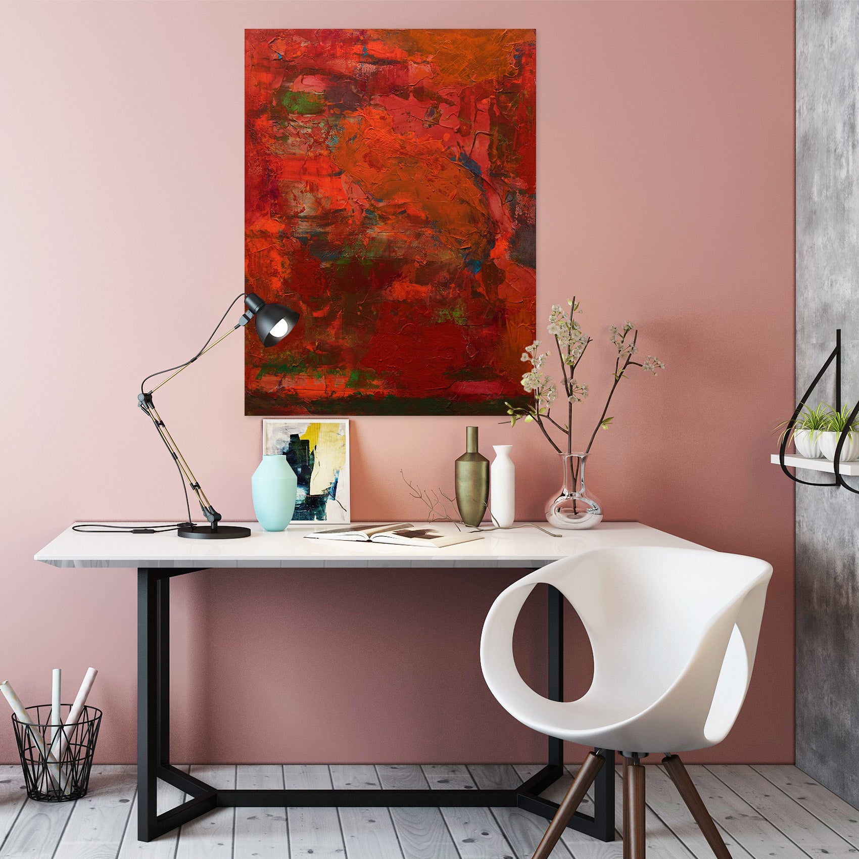 3D Red Storm 025 Allan P. Friedlander Wall Sticker