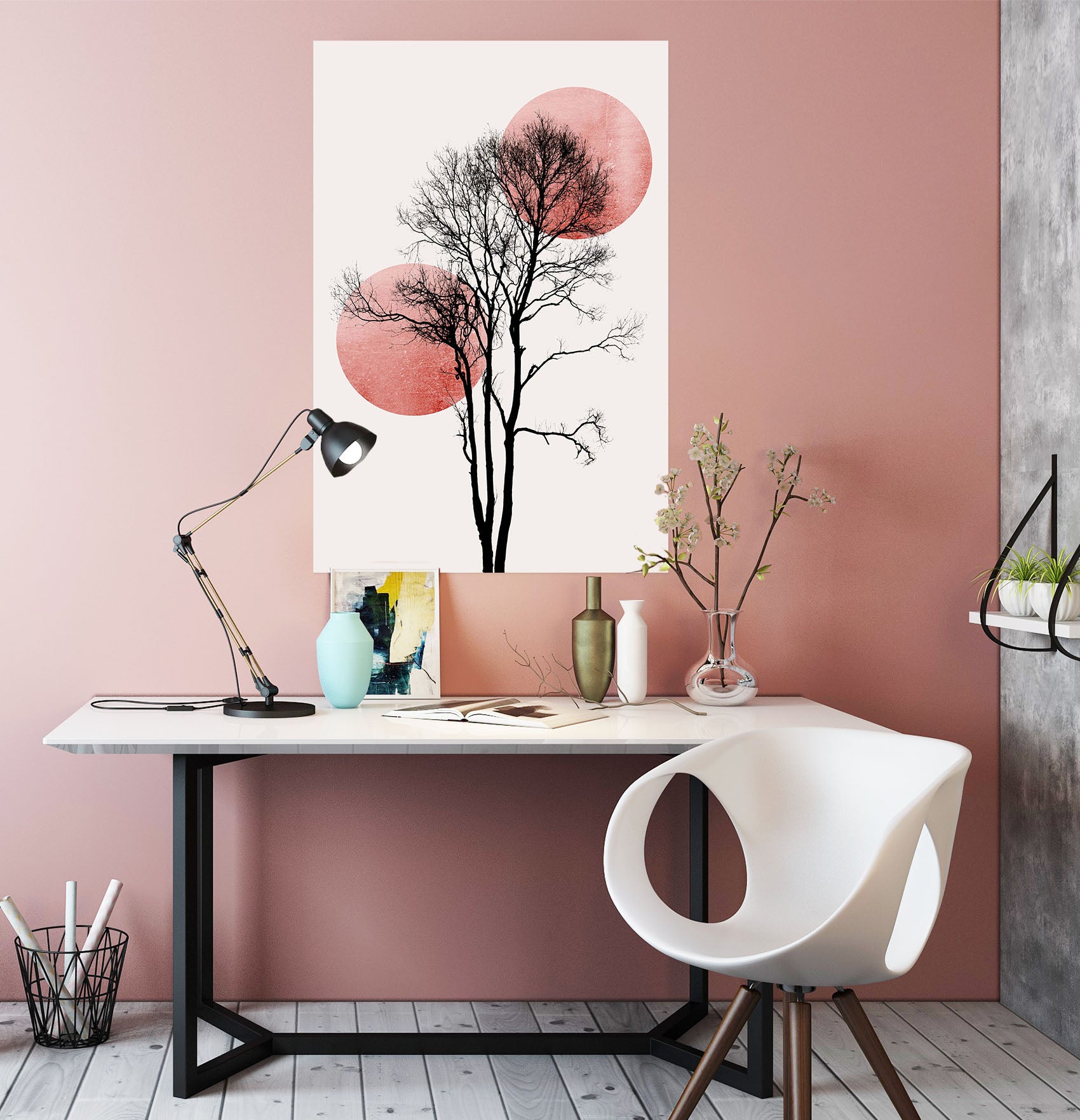 3D Tree Sun 215 Boris Draschoff Wall Sticker