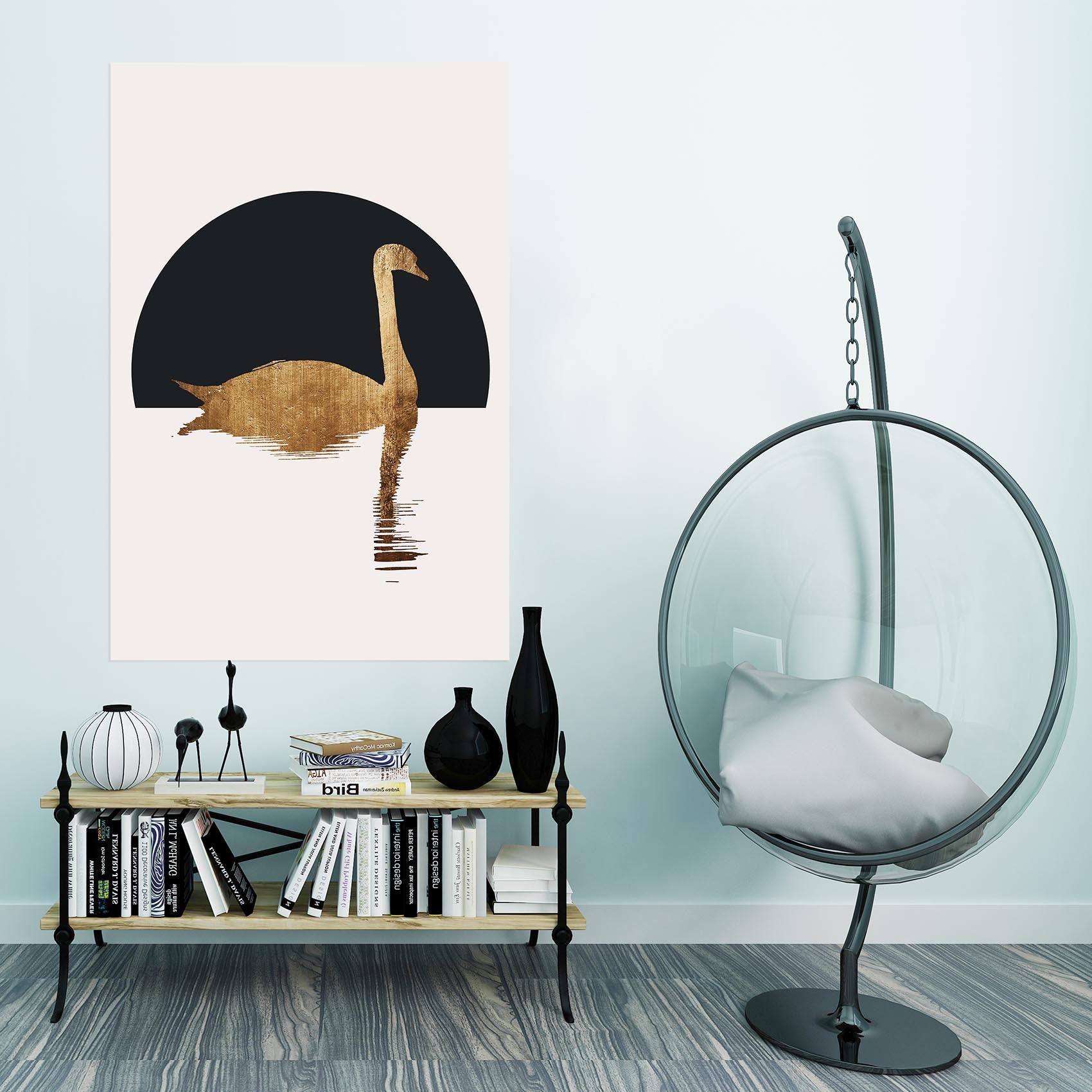 3D Swan Lake 226 Boris Draschoff Wall Sticker