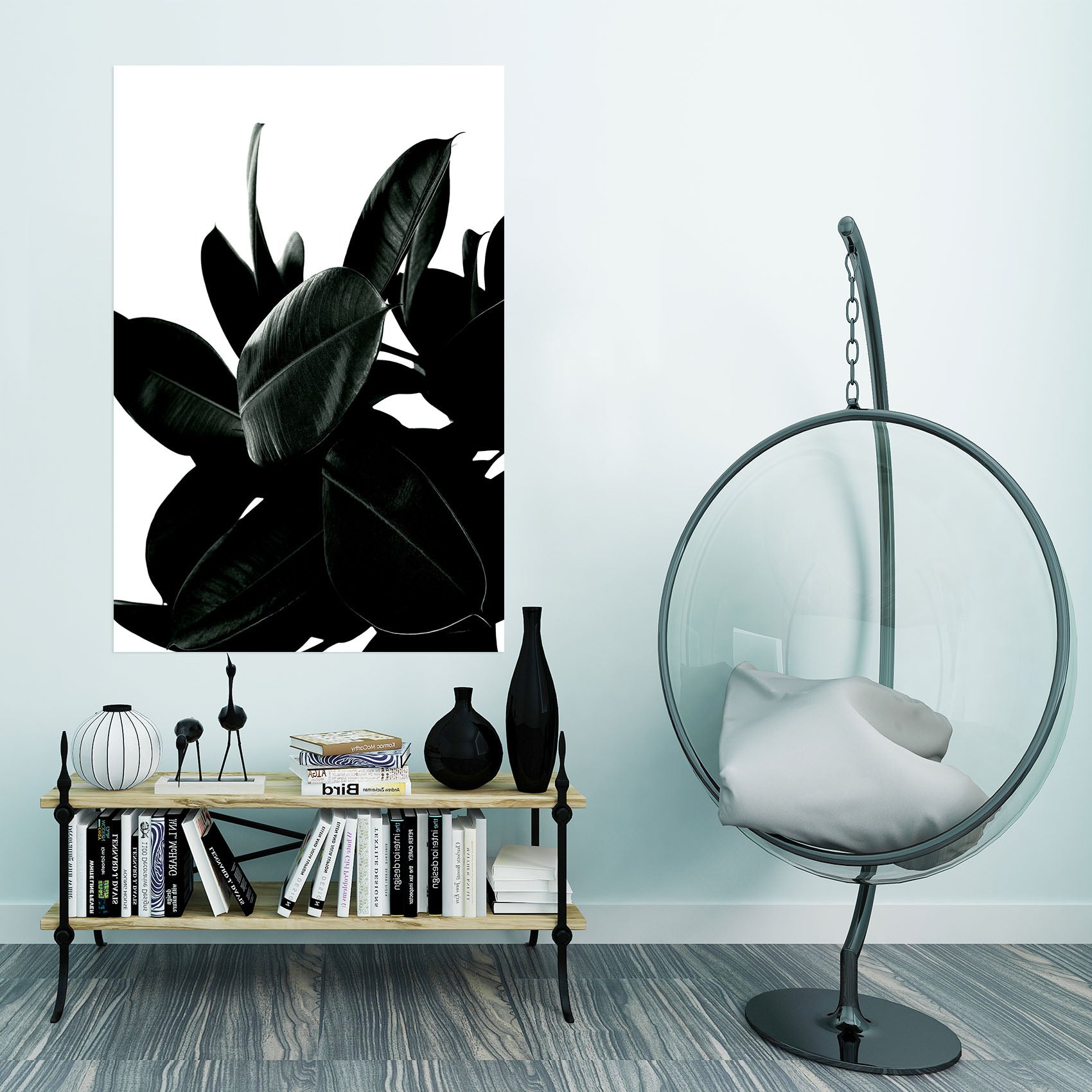 3D Green Leaf 241 Boris Draschoff Wall Sticker
