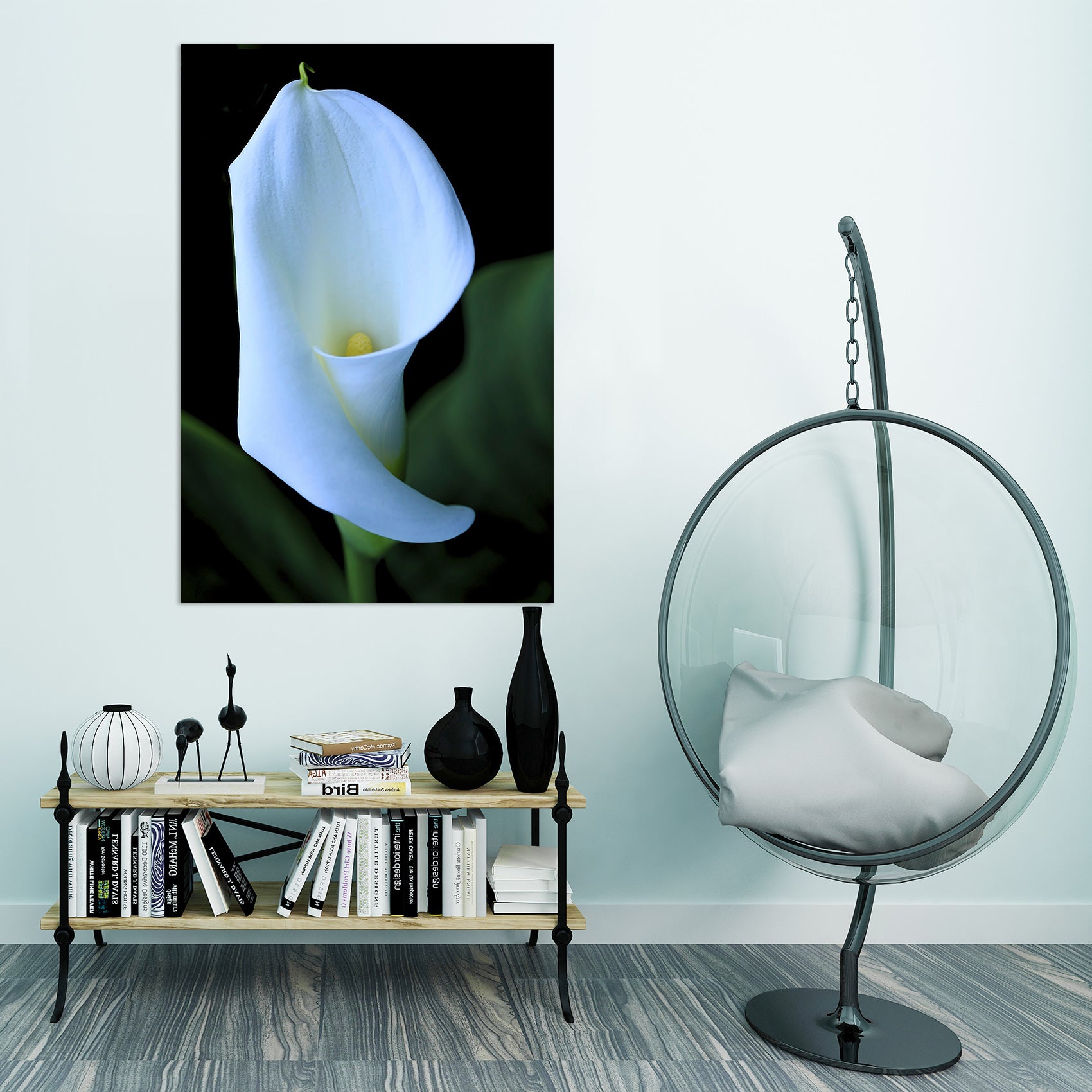 3D Lily Blossoms 044 Kathy Barefield Wall Sticker