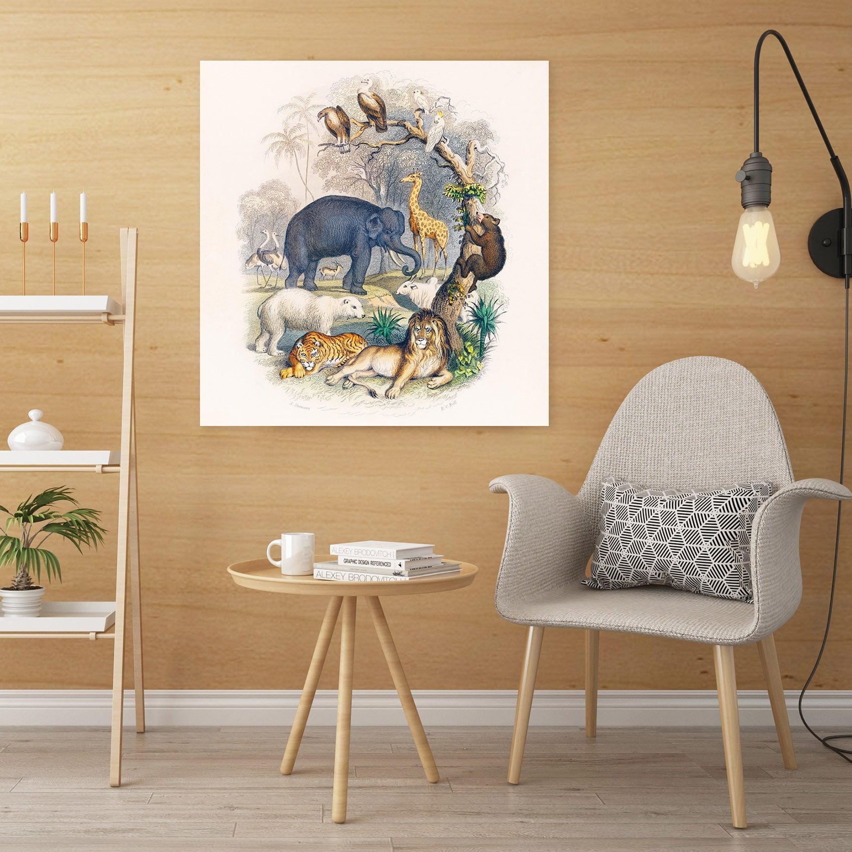 3D Zoo 138 Animal Wall Stickers Wallpaper AJ Wallpaper 2