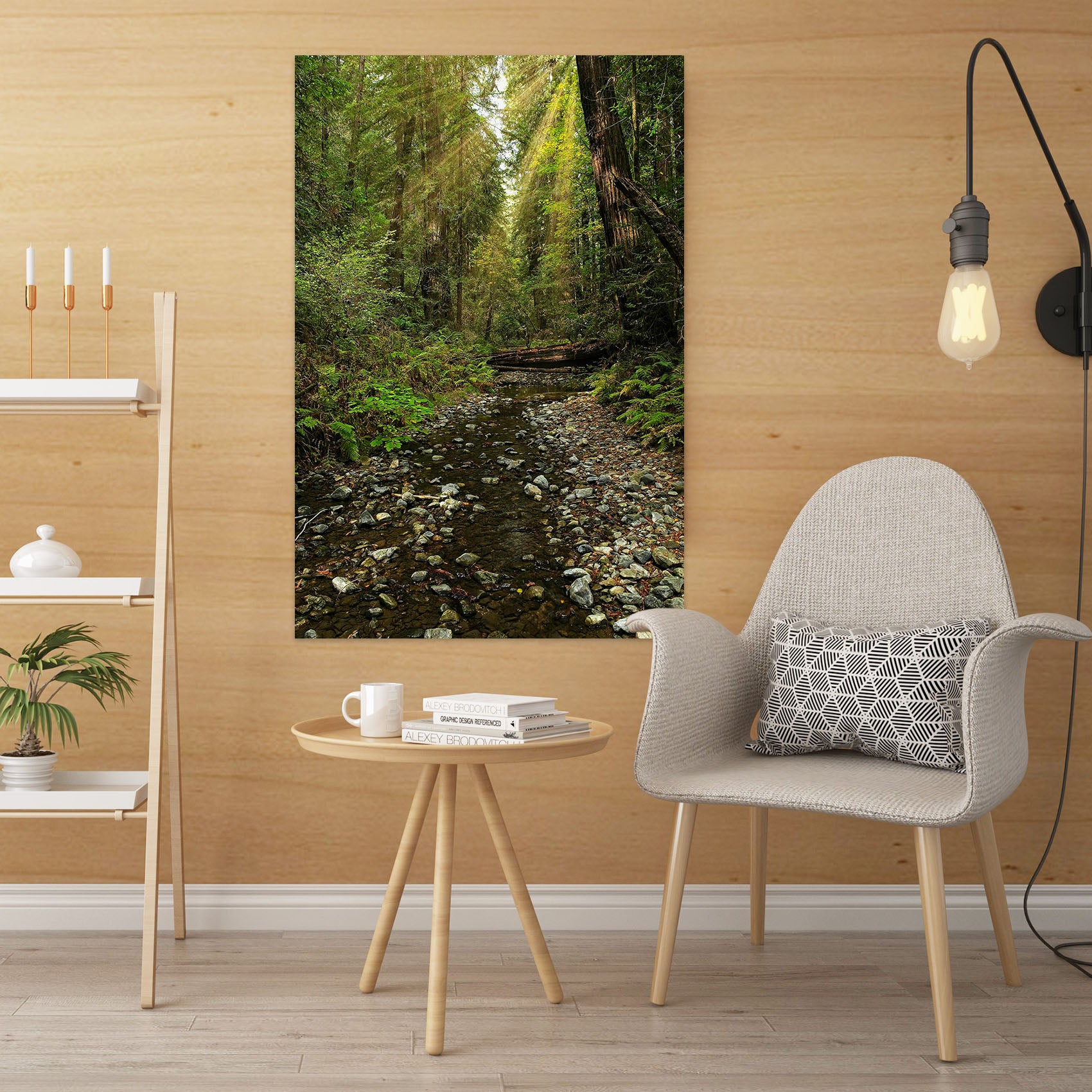 3D Forest Stream 62131 Kathy Barefield Wall Sticker