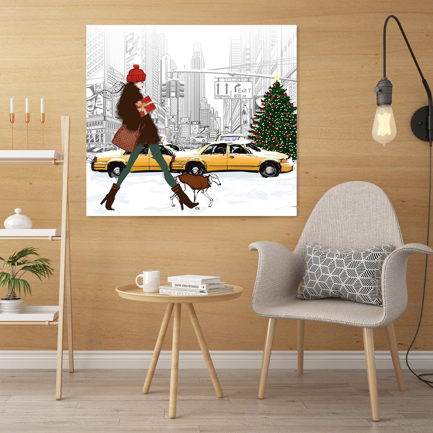 3D Pet Puppy Woman 1039 Wall Sticker