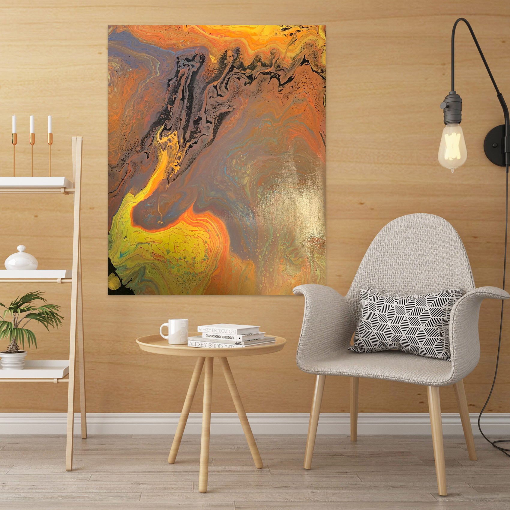 3D Gold Pattern 8166 Valerie Latrice Wall Sticker