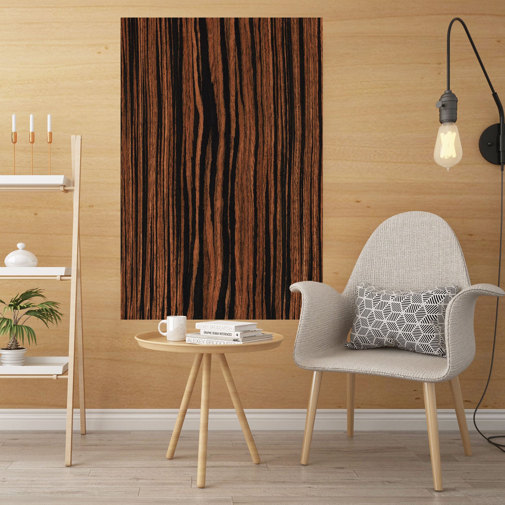 3D Wood Grain 1002 Wall Sticker
