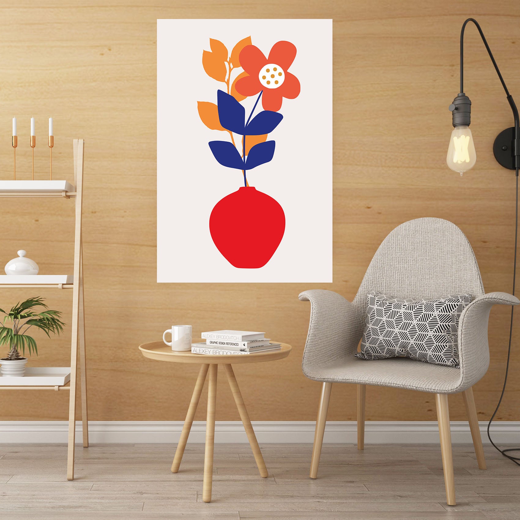 3D Painted Flowers 230 Boris Draschoff Wall Sticker
