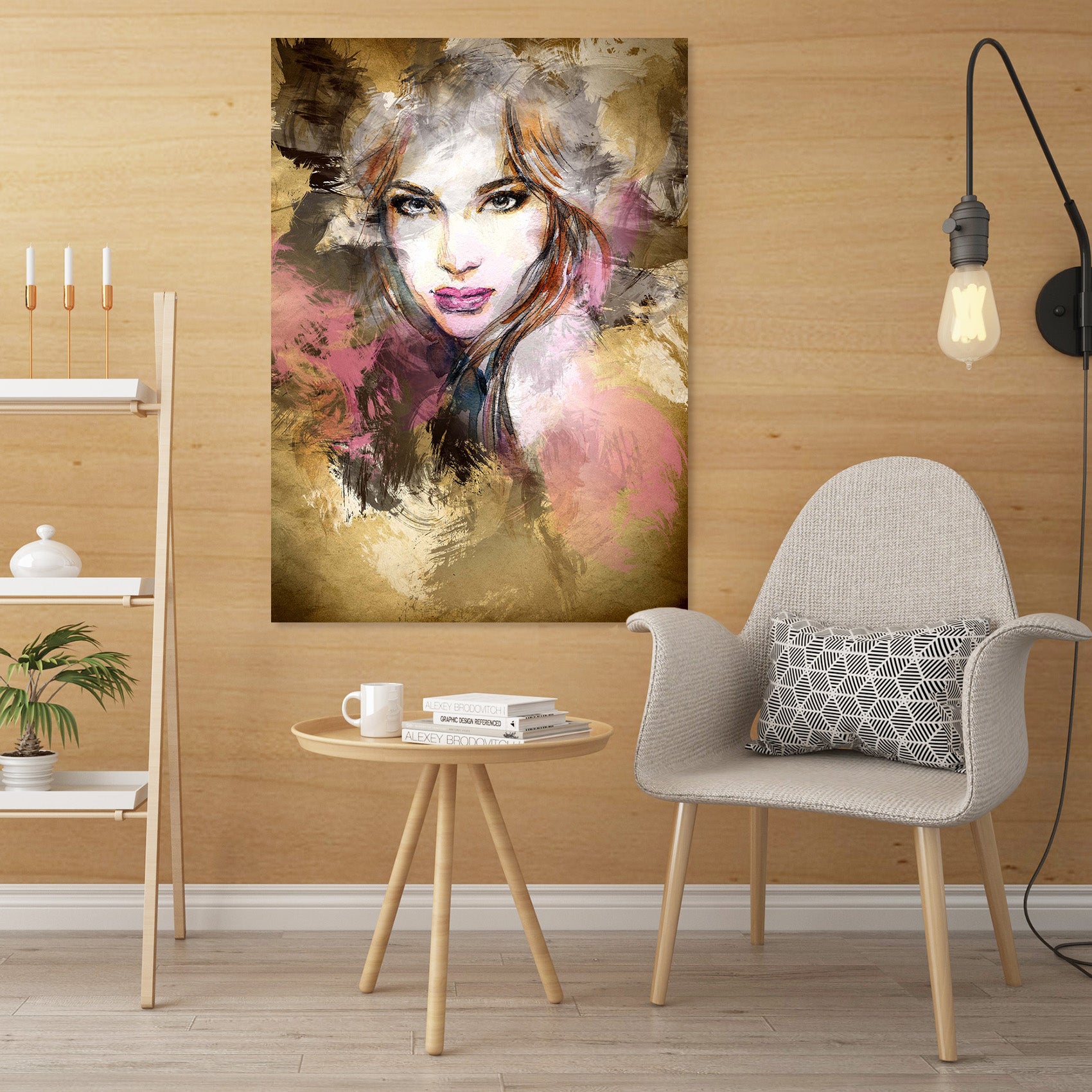 3D Graffiti Mature Woman 1008 Wall Sticker