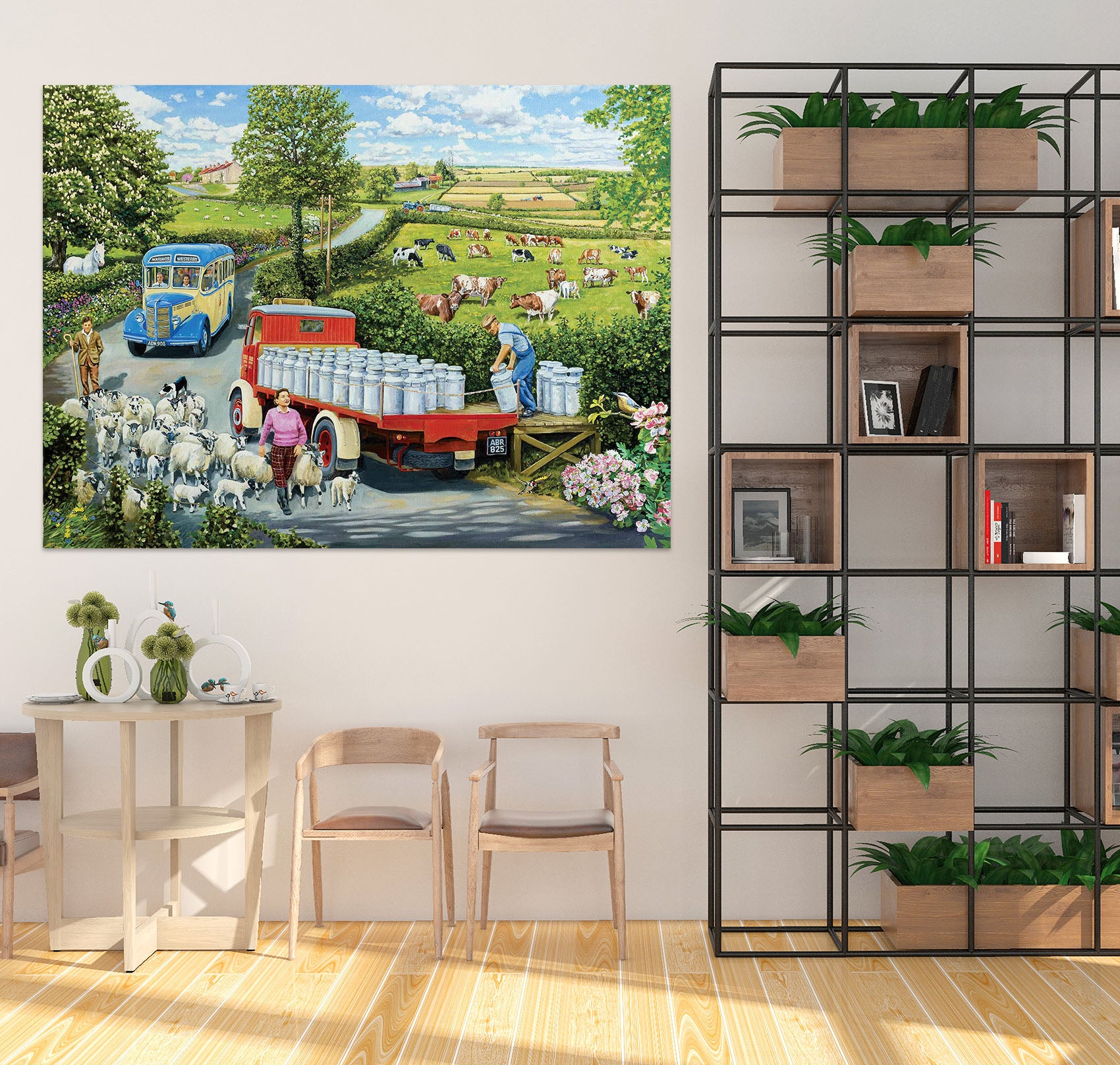 3D The Country Bus 069 Trevor Mitchell Wall Sticker