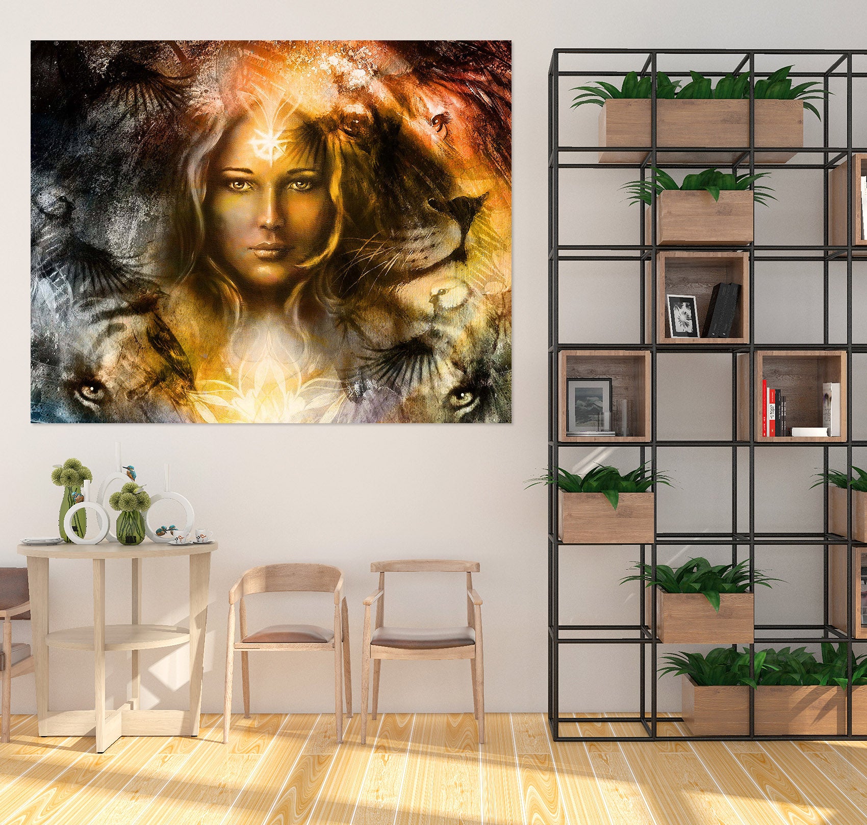 3D Golden Angel Woman 1026 Wall Sticker