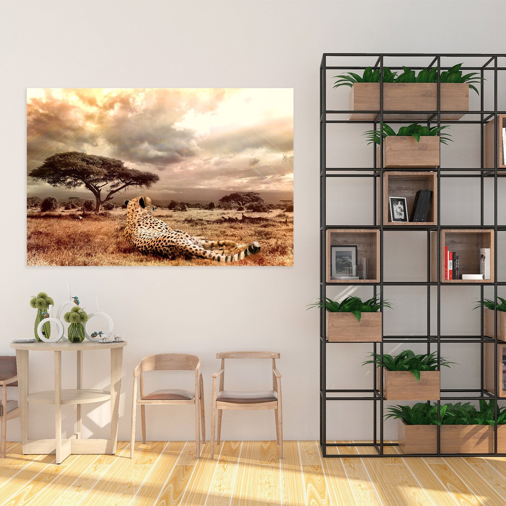 3D White Cloud Tiger 32 Animal Wall Stickers Wallpaper AJ Wallpaper 2