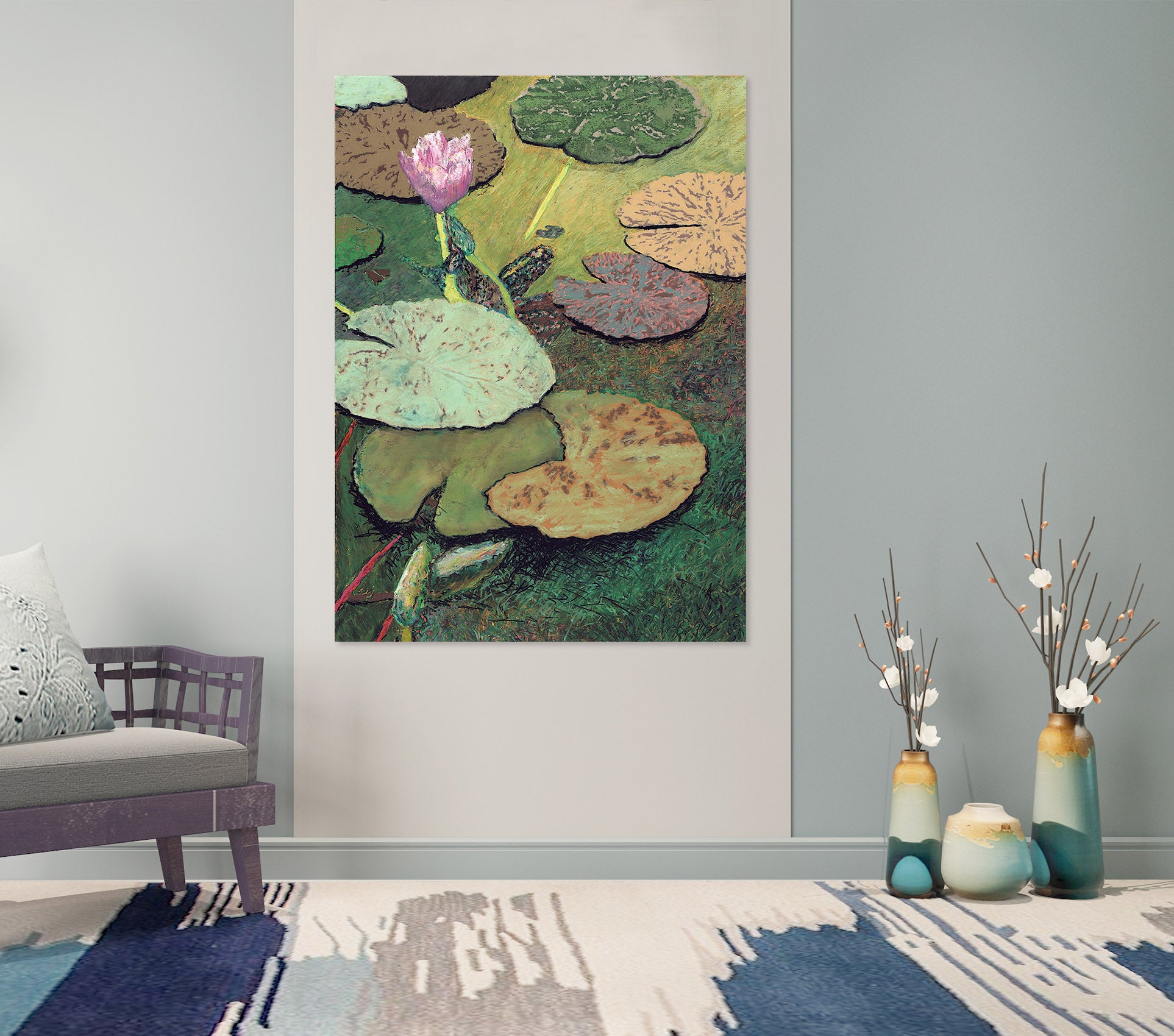 3D Emerald Pond 300 Allan P. Friedlander Wall Sticker