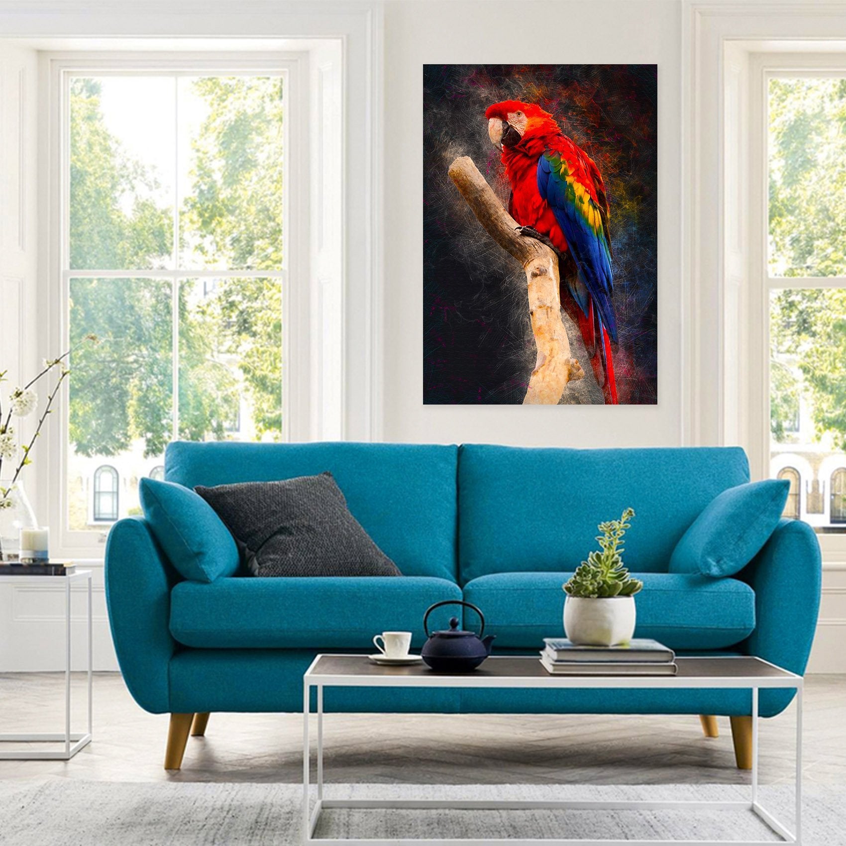 3D Red Bird 754 Animal Wall Stickers Wallpaper AJ Wallpaper 2