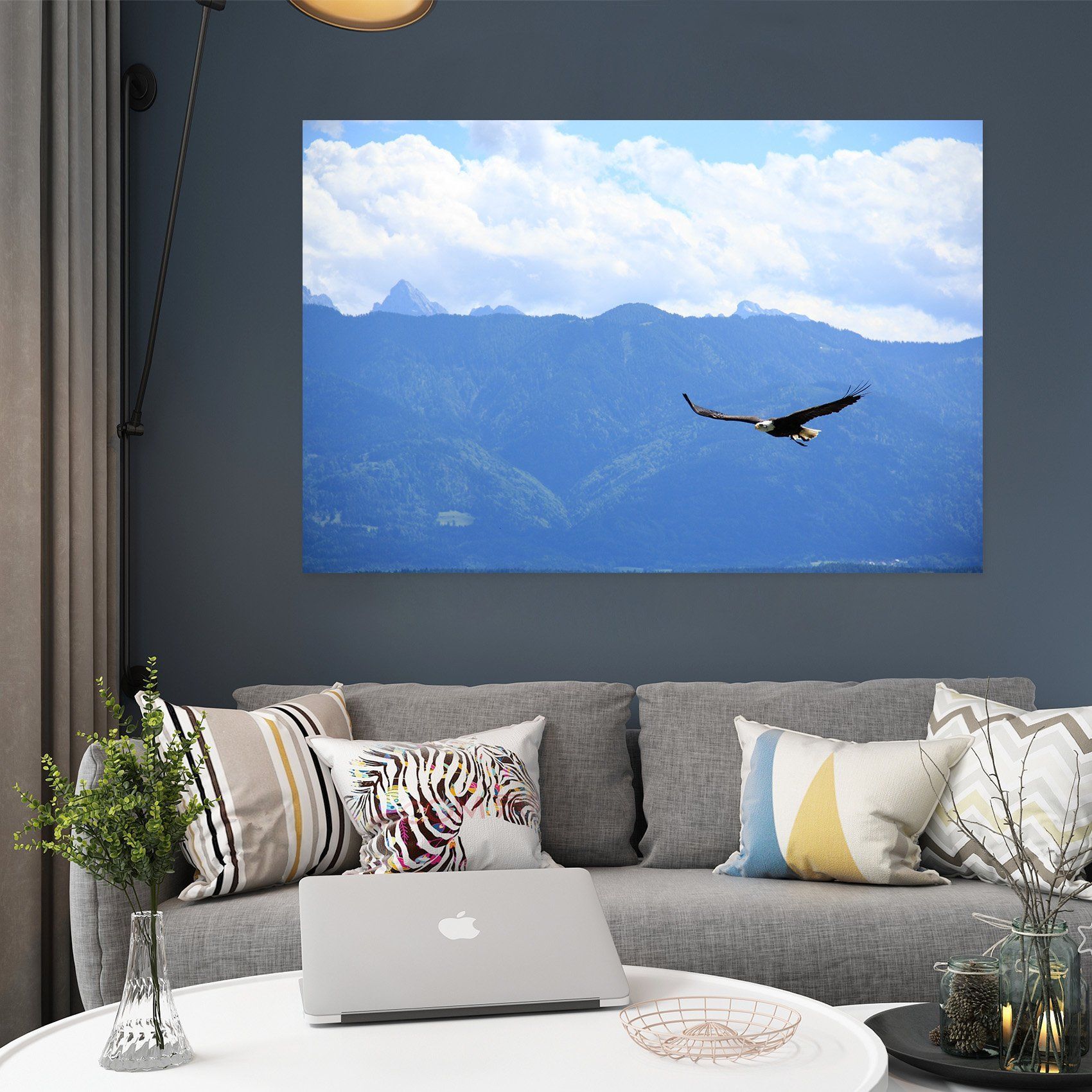 3D Blue Sky Flying Bird 08 Animal Wall Stickers Wallpaper AJ Wallpaper 2