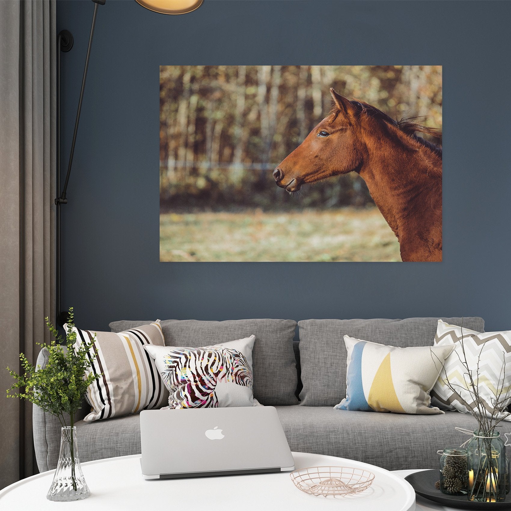 3D Forest Horse 06 Animal Wall Stickers Wallpaper AJ Wallpaper 2