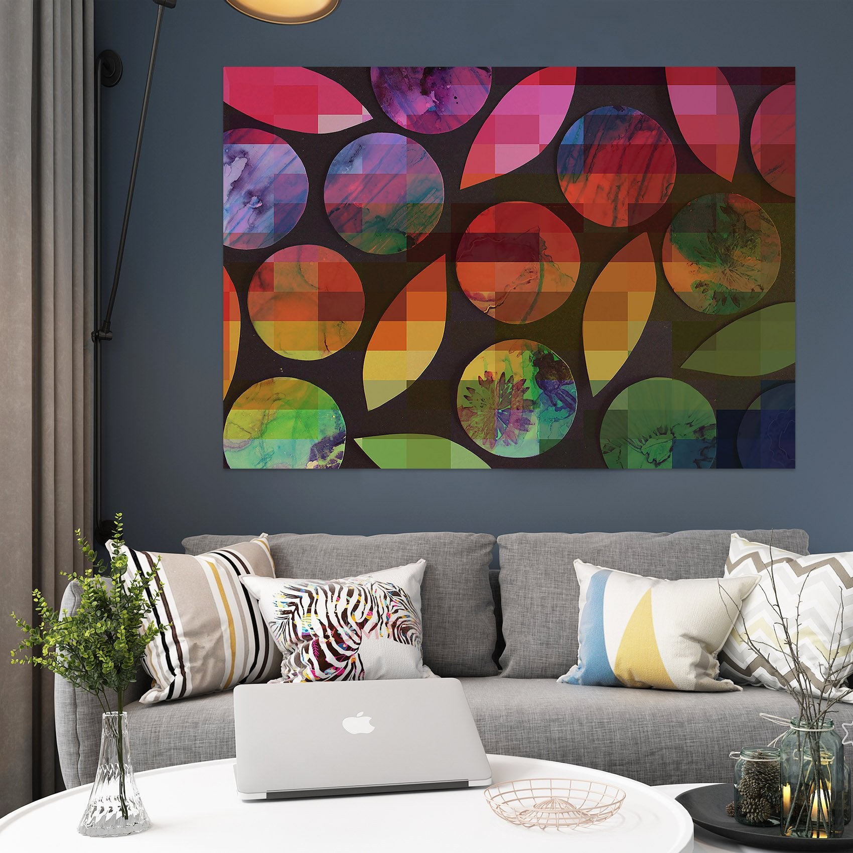 3D Beautiful Geometric Pattern 017 Shandra Smith Wall Sticker Wallpaper AJ Wallpaper 2