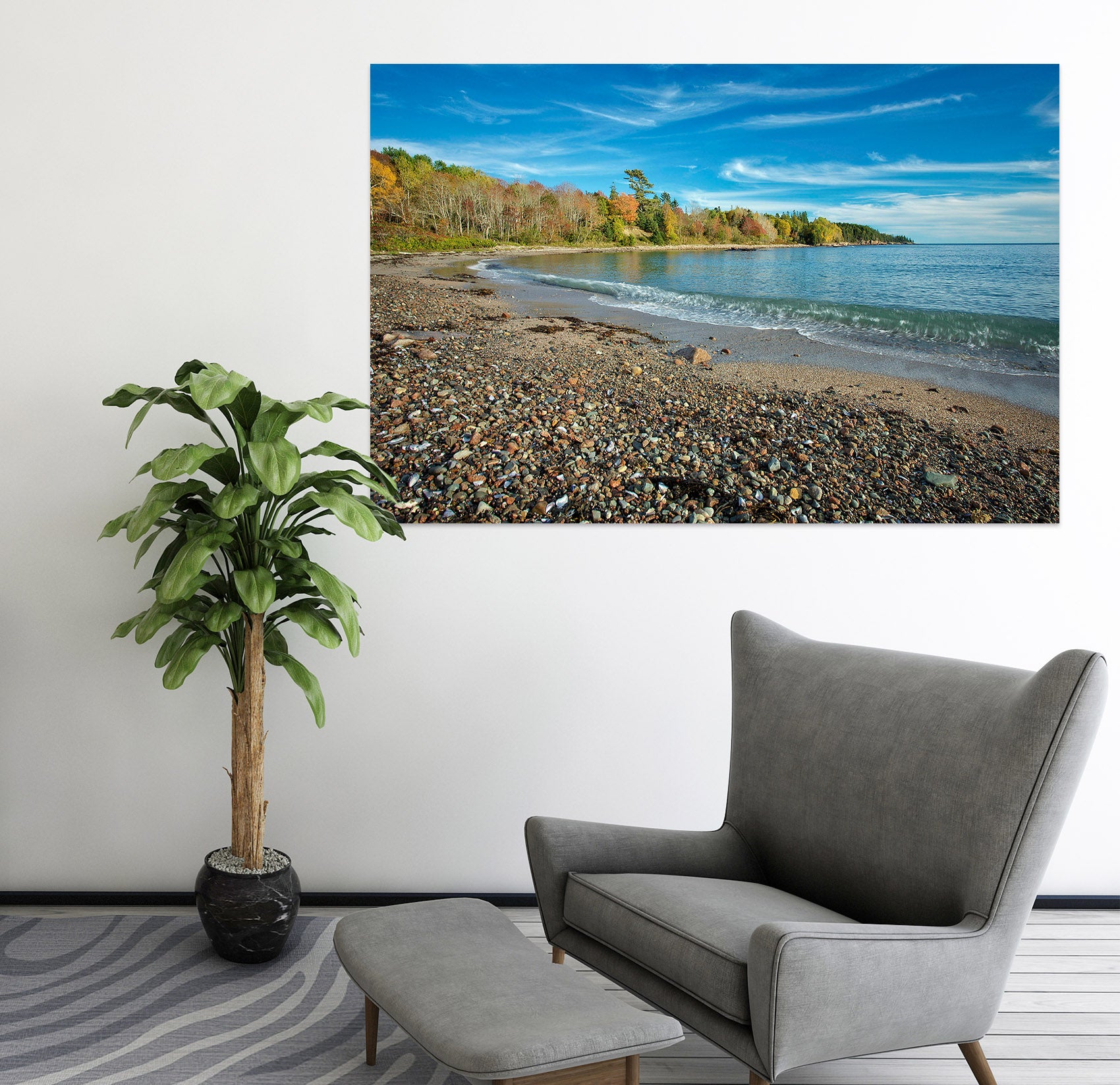 3D Coastline Color 62106 Kathy Barefield Wall Sticker