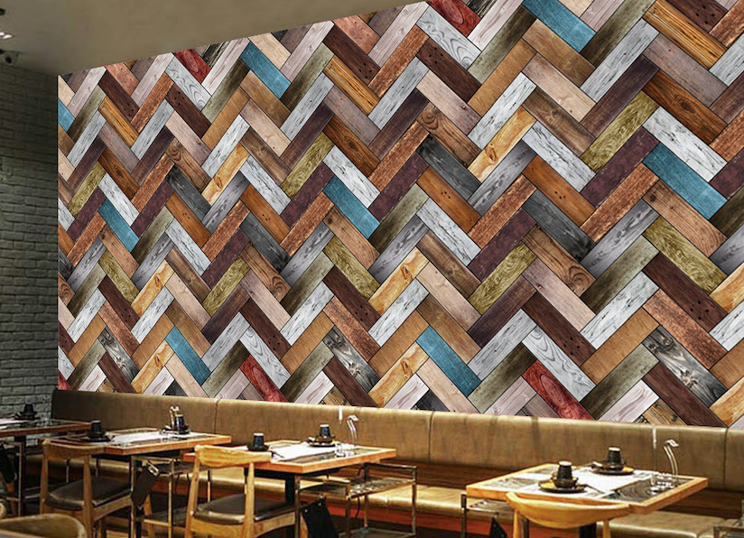 3D Color Wave Wall WG111 Wall Murals