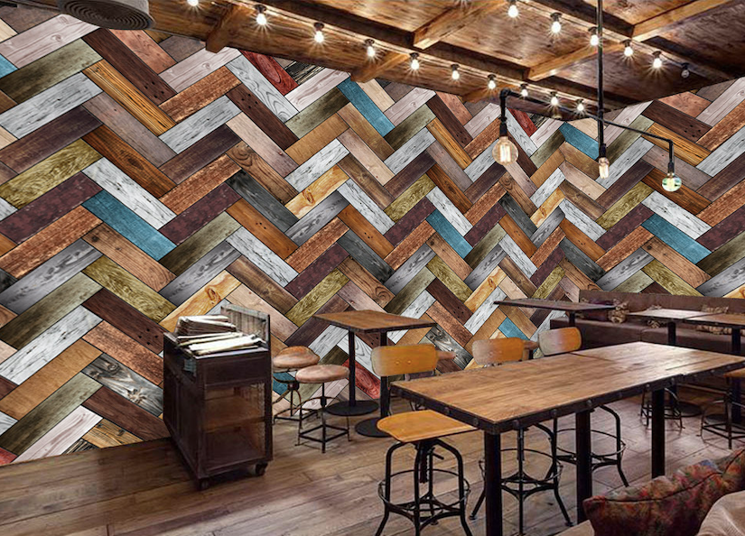 3D Color Wave Wall WG111 Wall Murals