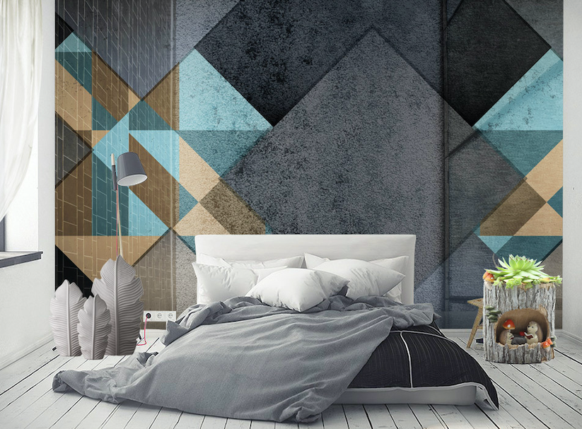 3D Black Square WG020 Wall Murals