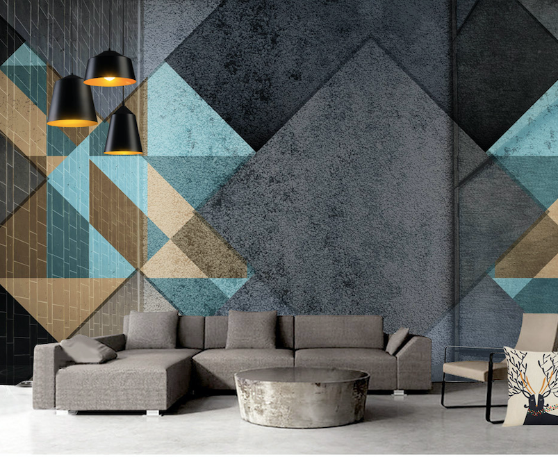 3D Black Square WG020 Wall Murals