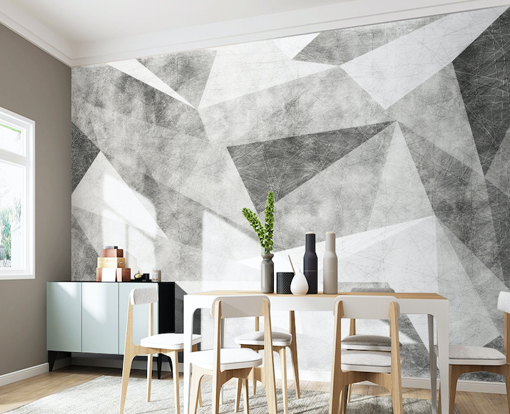 3D Triangle Geometry WG074 Wall Murals