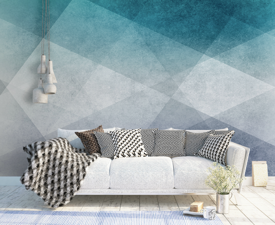 3D Green Gradient Wall WG255 Wall Murals