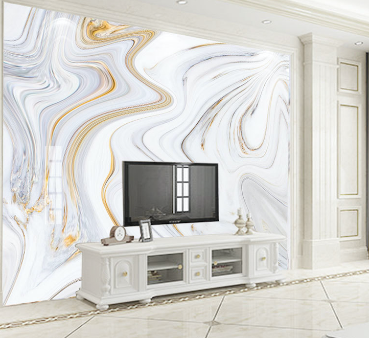 3D White Turbulence WG287 Wall Murals
