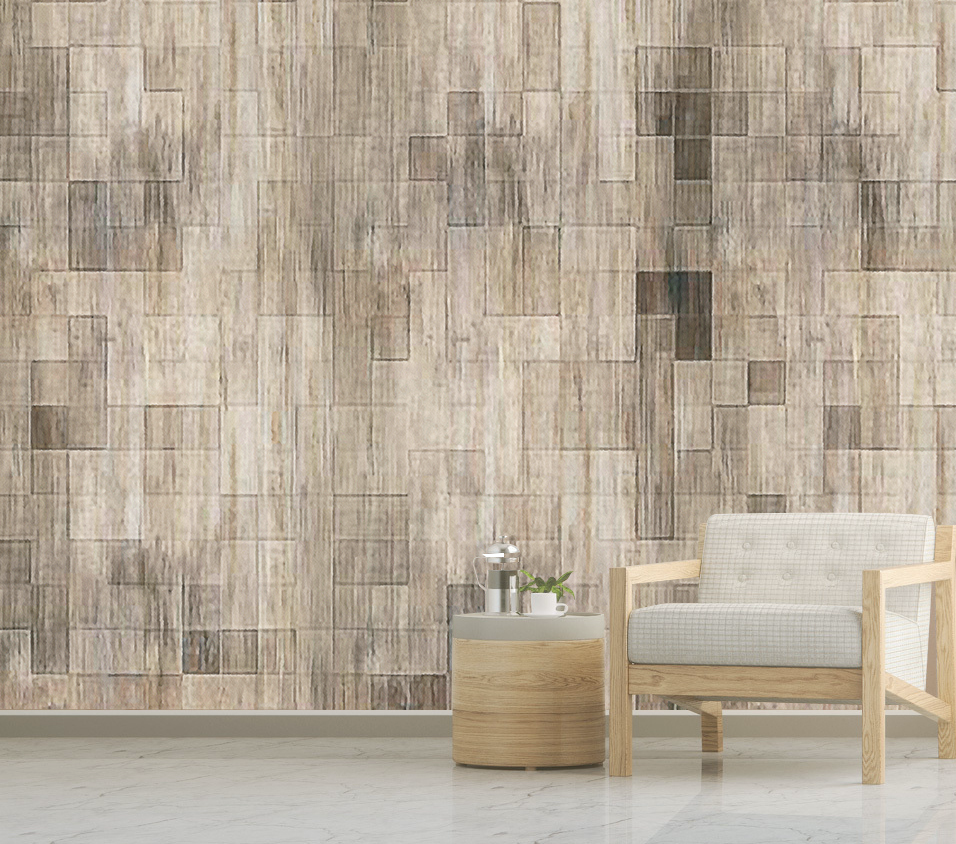 3D Wooden Brick Wall WG023 Wall Murals