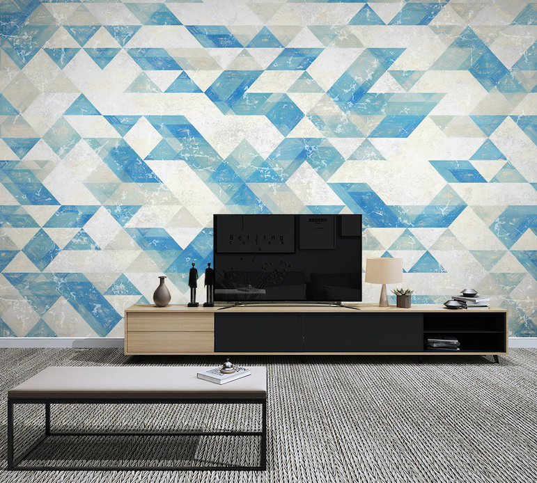 3D Blue Square WG047 Wall Murals