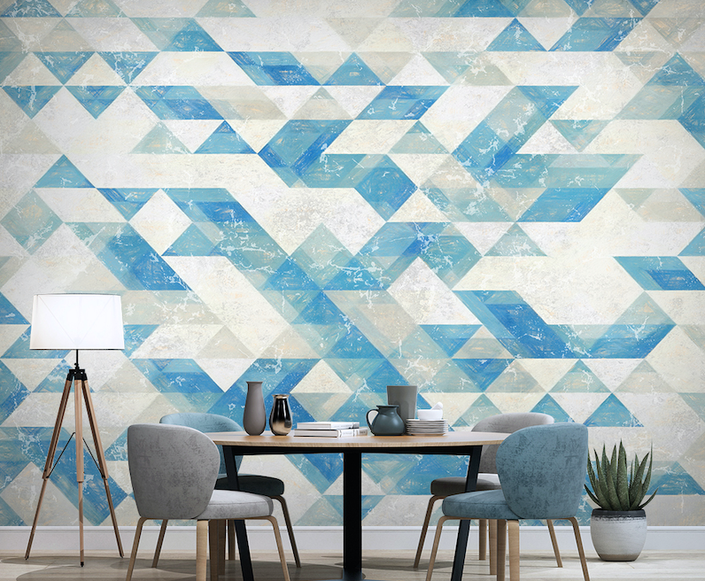 3D Blue Square WG047 Wall Murals