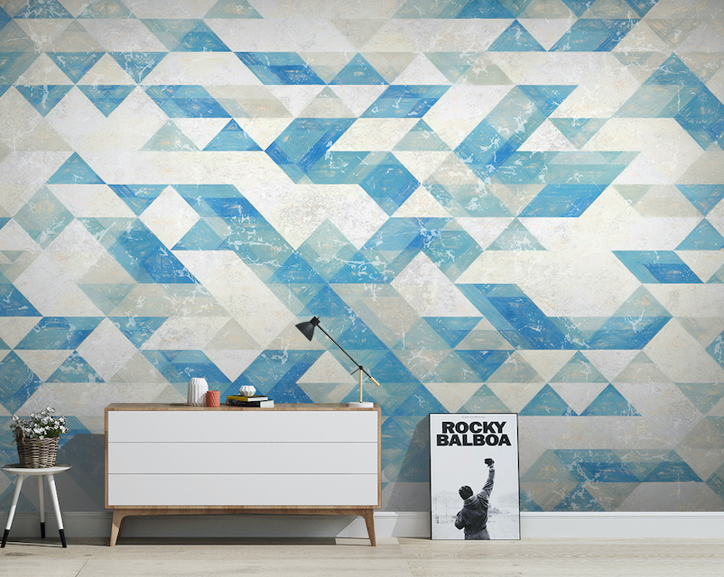3D Blue Square WG047 Wall Murals