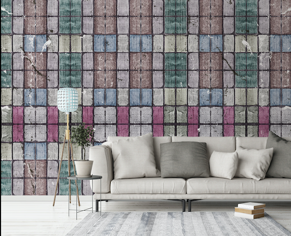 3D Color Brick WG096 Wall Murals