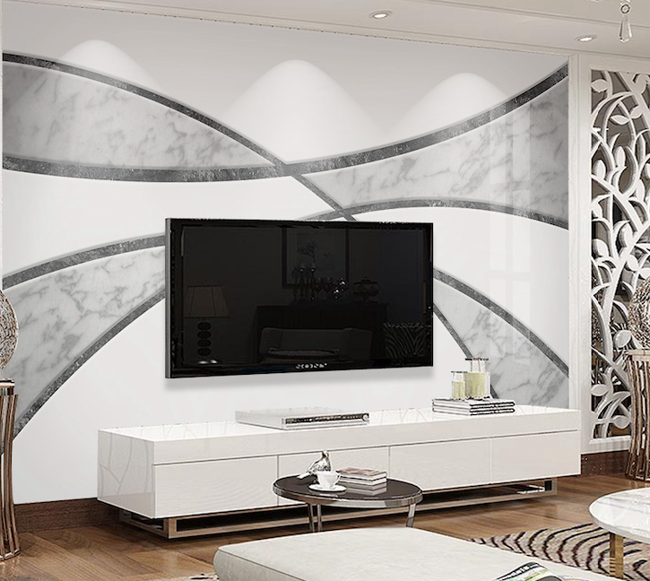 3D Gray Marble WG106 Wall Murals
