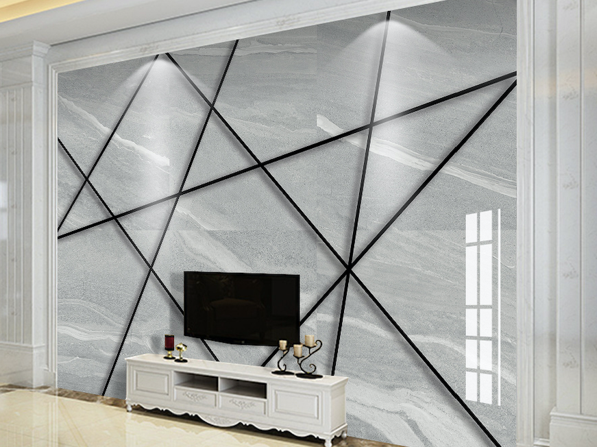 3D Slate Cross Line WG162 Wall Murals
