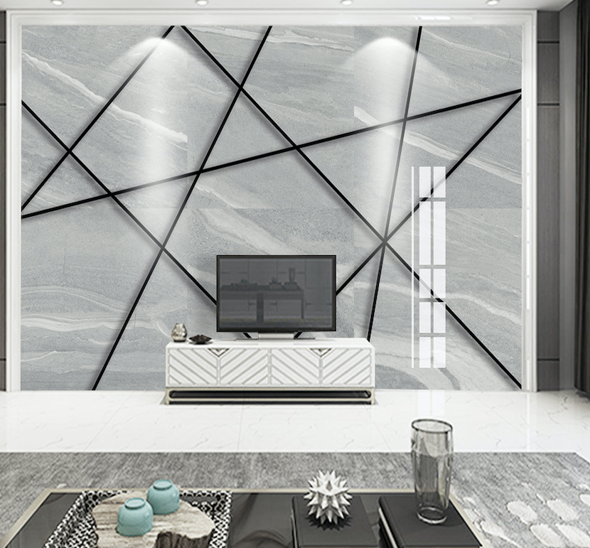 3D Slate Cross Line WG162 Wall Murals