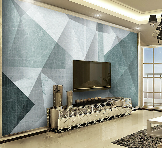 3D Green Diamond WG003 Wall Murals